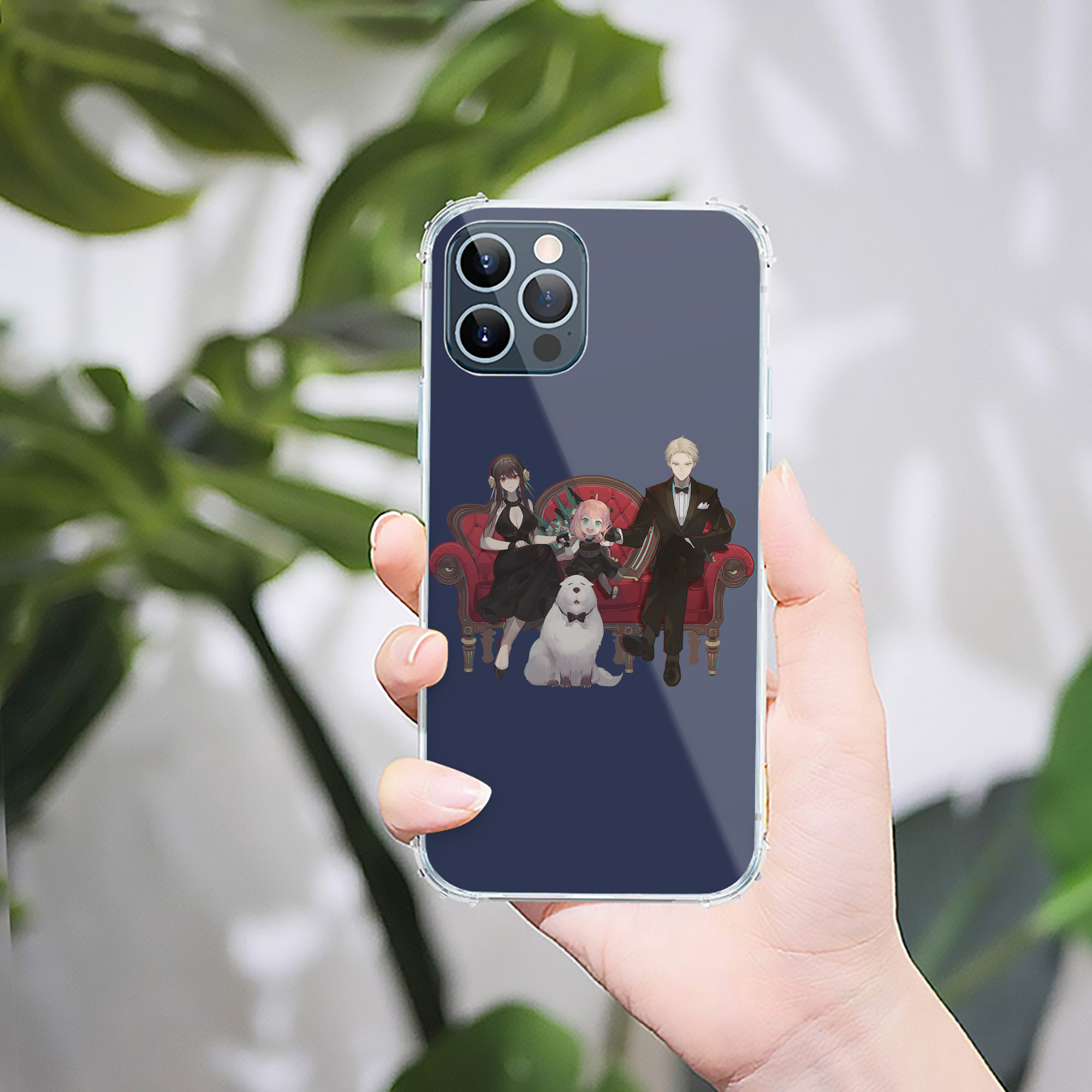（画像用） SPY×FAMILY间谍家家酒 【iPhone 12シリーズ対応】透明スマホケース（クリアソフトケース）